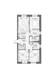 Планировка квартиры студии, 87,26 м2