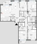Планировка 4-комнатной квартиры, 210,9 м2