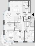 Планировка 3-комнатной квартиры, 154,9 м2