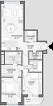 Планировка 2-комнатной квартиры, 106,8 м2