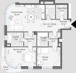 Планировка 2-комнатной квартиры, 112,4 м2