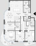 Планировка 3-комнатной квартиры, 156,4 м2