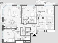 Планировка 3-комнатной квартиры, 162,3 м2