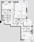 Планировка 3-комнатной квартиры, 169,5 м2