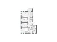 Планировка 3-комнатной квартиры, 96,88 м2