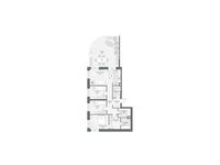 Планировка 3-комнатной квартиры, 107,28 м2