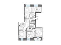 Планировка 3-комнатной квартиры, 137,1 м2