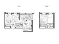 Планировка 2-комнатной квартиры, 78,92 м2
