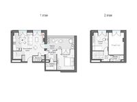 Планировка 1-комнатной квартиры, 70,9 м2