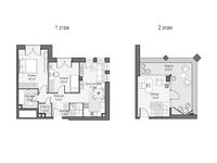 Планировка 3-комнатной квартиры, 88,14 м2