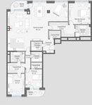 Планировка 4-комнатной квартиры, 211,5 м2