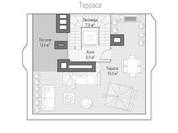 Планировка 4-комнатной квартиры, 456,7 м2