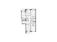 Планировка 4-комнатной квартиры, 115,27 м2