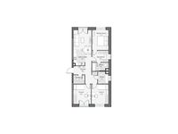 Планировка 3-комнатной квартиры, 86,96 м2
