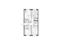 Планировка 3-комнатной квартиры, 79,83 м2