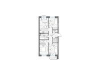 Планировка 3-комнатной квартиры, 79,28 м2