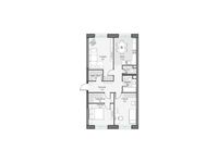 Планировка 4-комнатной квартиры, 80,02 м2