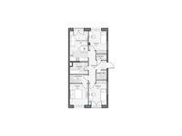 Планировка 3-комнатной квартиры, 78,37 м2
