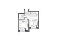 Планировка 1-комнатной квартиры, 37,21 м2