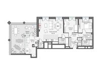 Планировка 4-комнатной квартиры, 115,19 м2