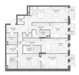 Планировка 3-комнатной квартиры, 204 м2