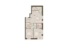 Планировка 3-комнатной квартиры, 70,7 м2