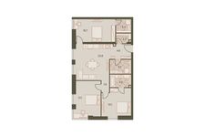 Планировка 4-комнатной квартиры, 94,3 м2