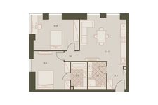 Планировка 3-комнатной квартиры, 70,1 м2