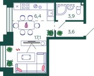 Планировка квартиры студии, 31 м2