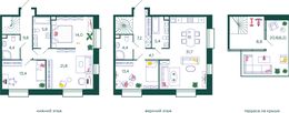 Планировка 4-комнатной квартиры, 150,4 м2