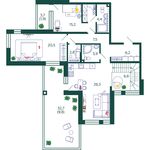 Планировка 5-комнатной квартиры, 199 м2
