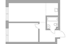 Планировка 2-комнатной квартиры, 40,2 м2