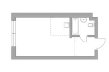 Планировка 1-комнатной квартиры, 27,2 м2