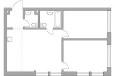 Планировка 3-комнатной квартиры, 56,4 м2