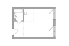 Планировка 1-комнатной квартиры, 37 м2