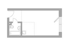 Планировка 1-комнатной квартиры, 25,9 м2