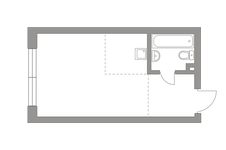 Планировка квартиры студии, 30 м2