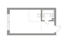 Планировка квартиры студии, 30 м2