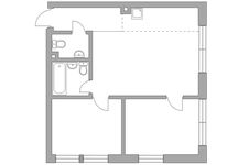 Планировка 3-комнатной квартиры, 52,8 м2