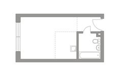 Планировка квартиры студии, 29,2 м2