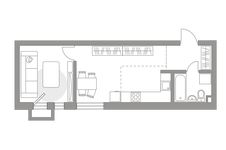 Планировка 2-комнатной квартиры, 41,7 м2