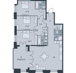 Планировка 4-комнатной квартиры, 128,3 м2