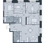 Планировка 5-комнатной квартиры, 118,8 м2