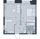 Планировка 2-комнатной квартиры, 41,3 м2