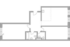 Планировка 3-комнатной квартиры, 81,75 м2