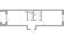 Планировка 2-комнатной квартиры, 55,27 м2