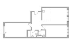 Планировка 3-комнатной квартиры, 82,69 м2