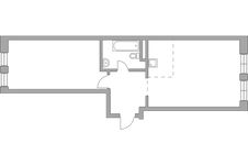 Планировка 2-комнатной квартиры, 59,73 м2