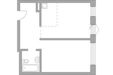 Планировка 2-комнатной квартиры, 48,31 м2