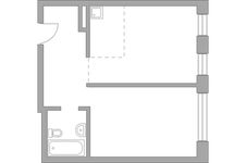 Планировка 2-комнатной квартиры, 47,65 м2